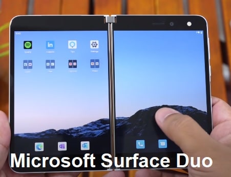 New gadgets Samiksha, माइक्रोसॉफ्ट सरफेस डुओ, Microsoft surface duo specs, surface duo unboxing